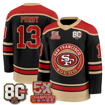 SF 4X Champs Hockey Jersey - Stitched