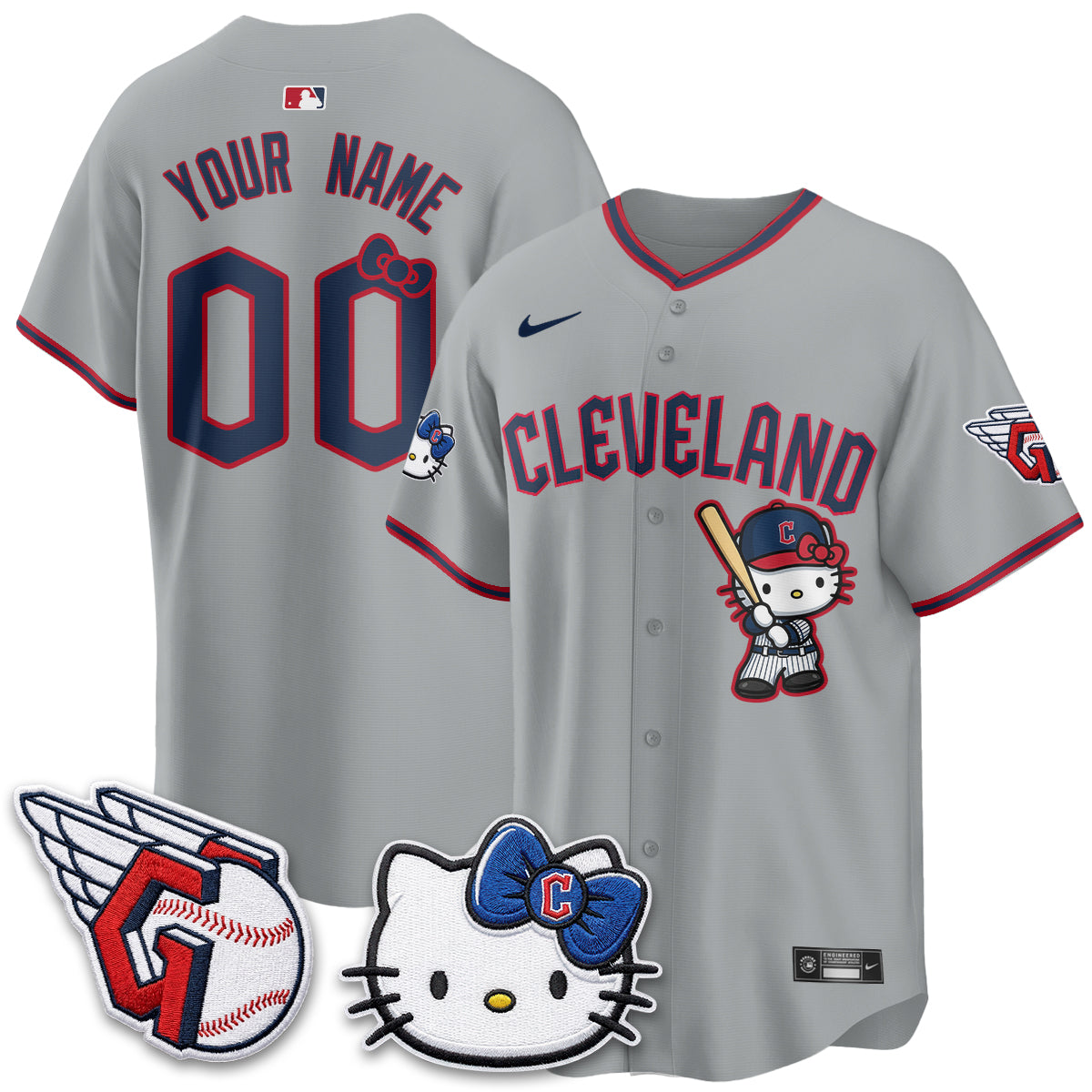 Cleveland Guardians x Meow KT Vapor Custom Jersey - Stitched