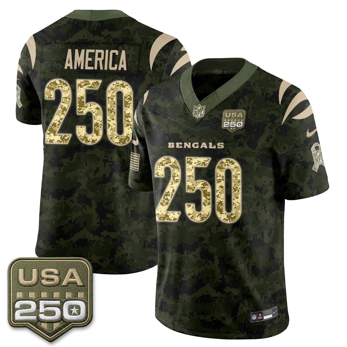 CIN 2026 Salute to Service Vapor Jersey - Stitched