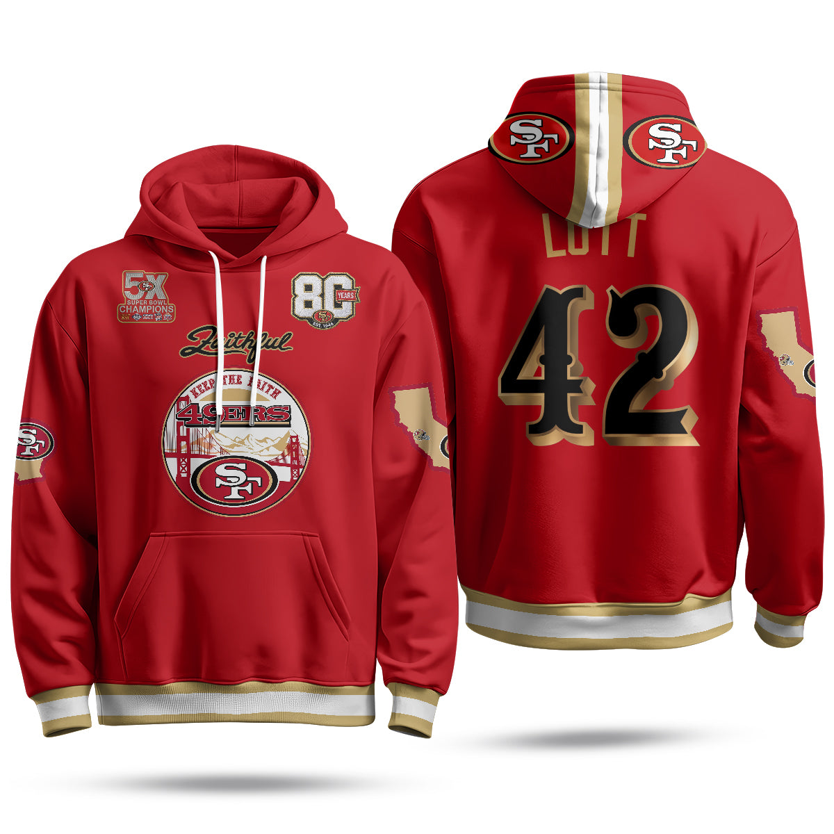 SF Faithful to The Bay Hoodie - Stitched