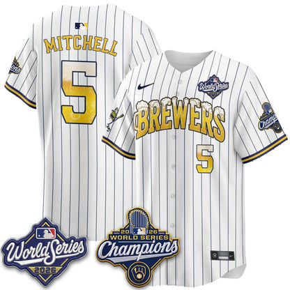 MIL "Pitcher & Pint" 2026 WS Champions Jersey - Stitched (#9) (2)