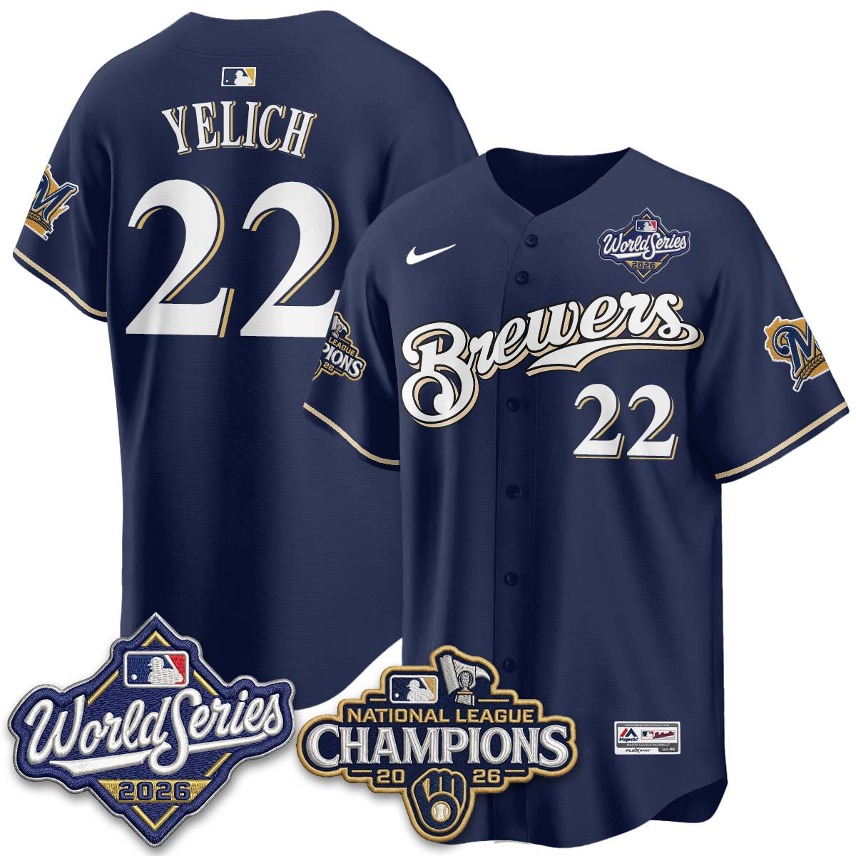 MIL 2026 NL Champions Throwback Jersey - Stitched