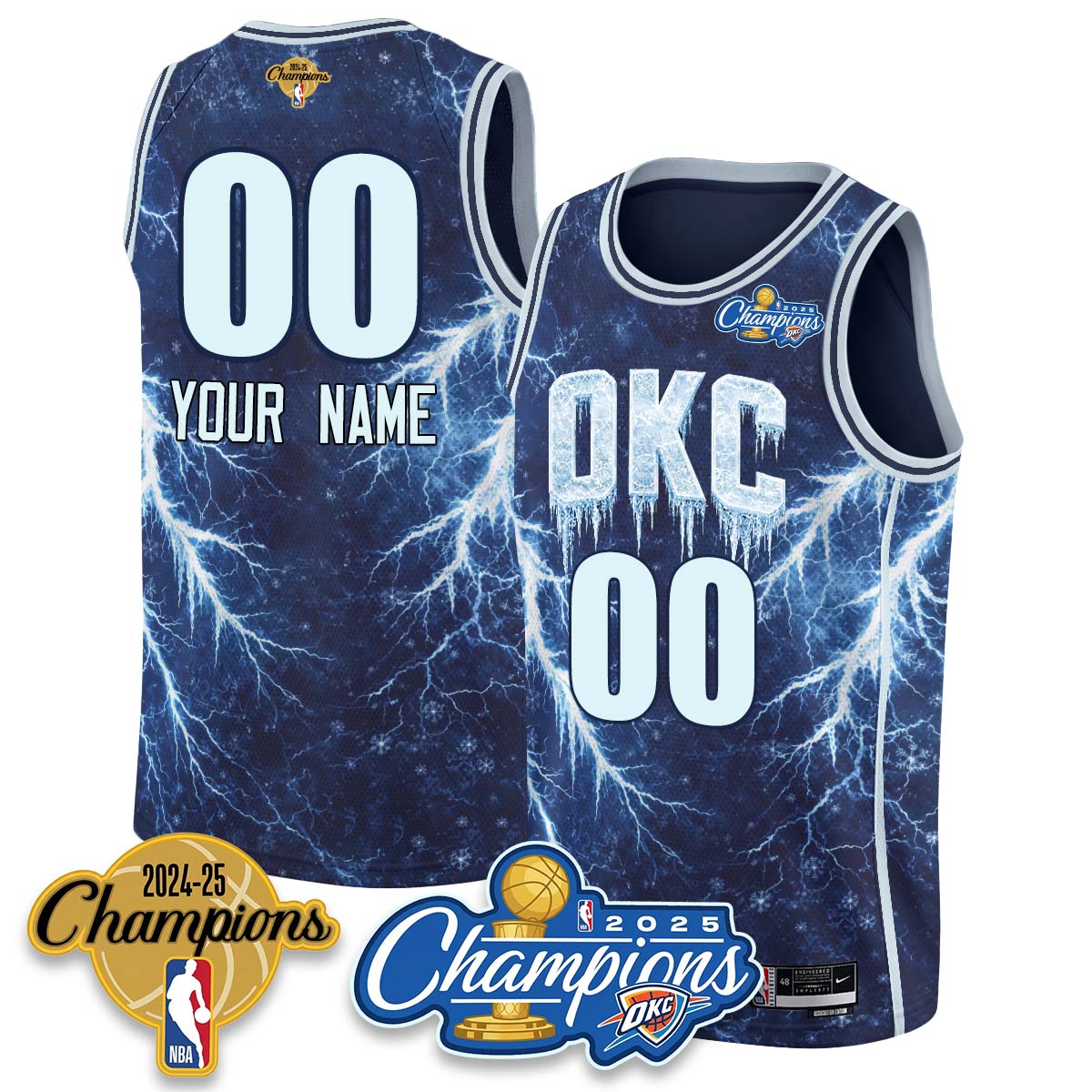 OKC 2026 Xmas Game Night Custom Vapor Jersey - Printed