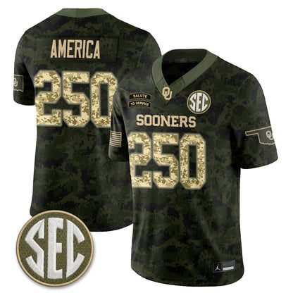 OU 2026 Salute to Service Vapor Jersey - Stitched
