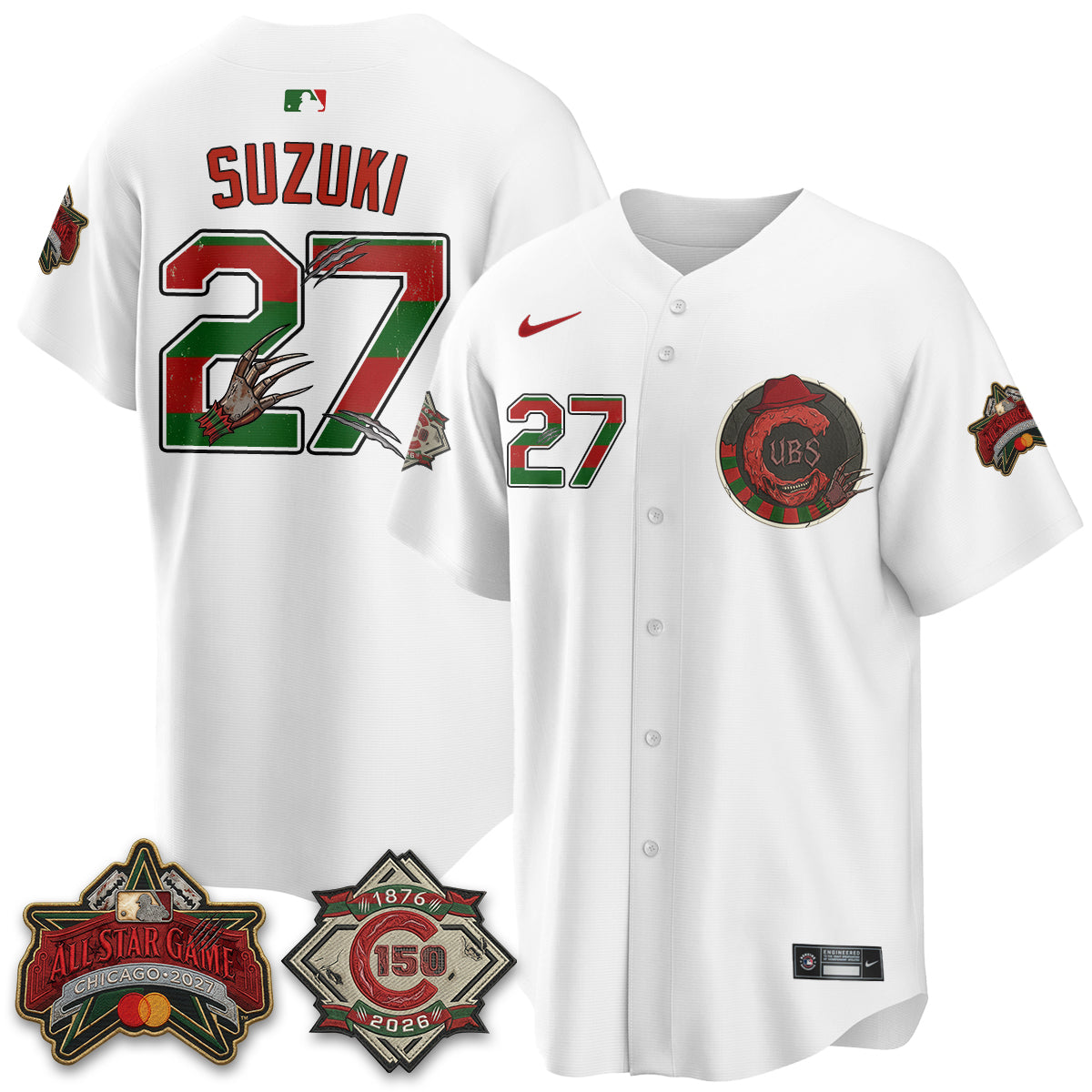 CHC A Nightmare on Wrigley Field Edition Vapor Jersey - Stitched