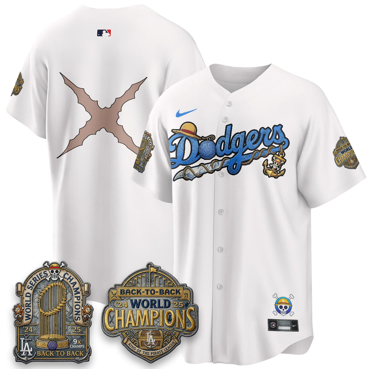 LAD x OP Japanese Cartoon Vapor Limited Jersey - Printed