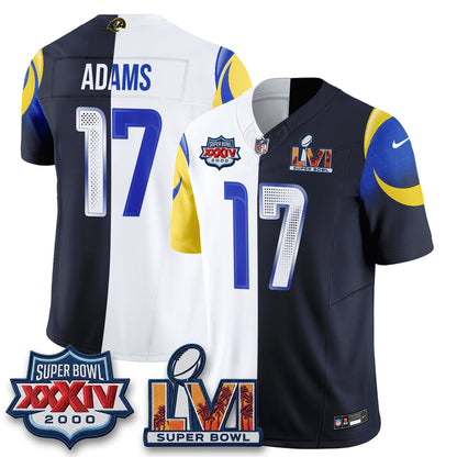 Los Angeles Rams Rivalries Split Vapor Jersey - Stitched