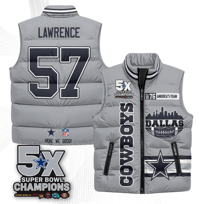 DAL "America's Team" Puffer Vest - Printed