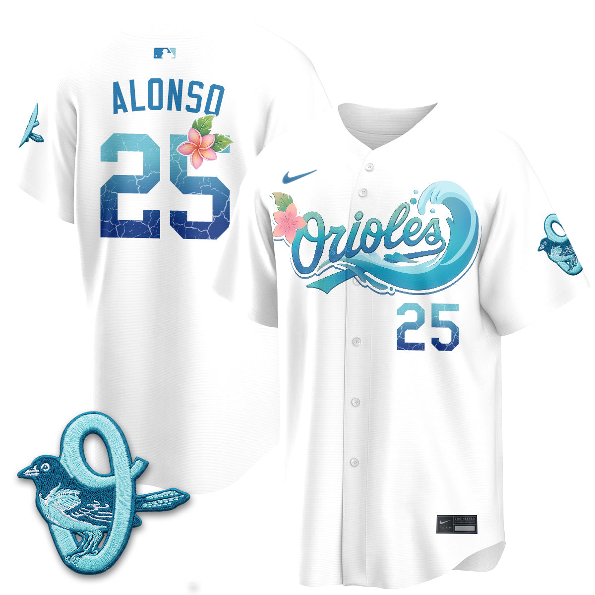 Baltimore Orioles Aloha Spirit Vapor Premier Jersey - Stitched