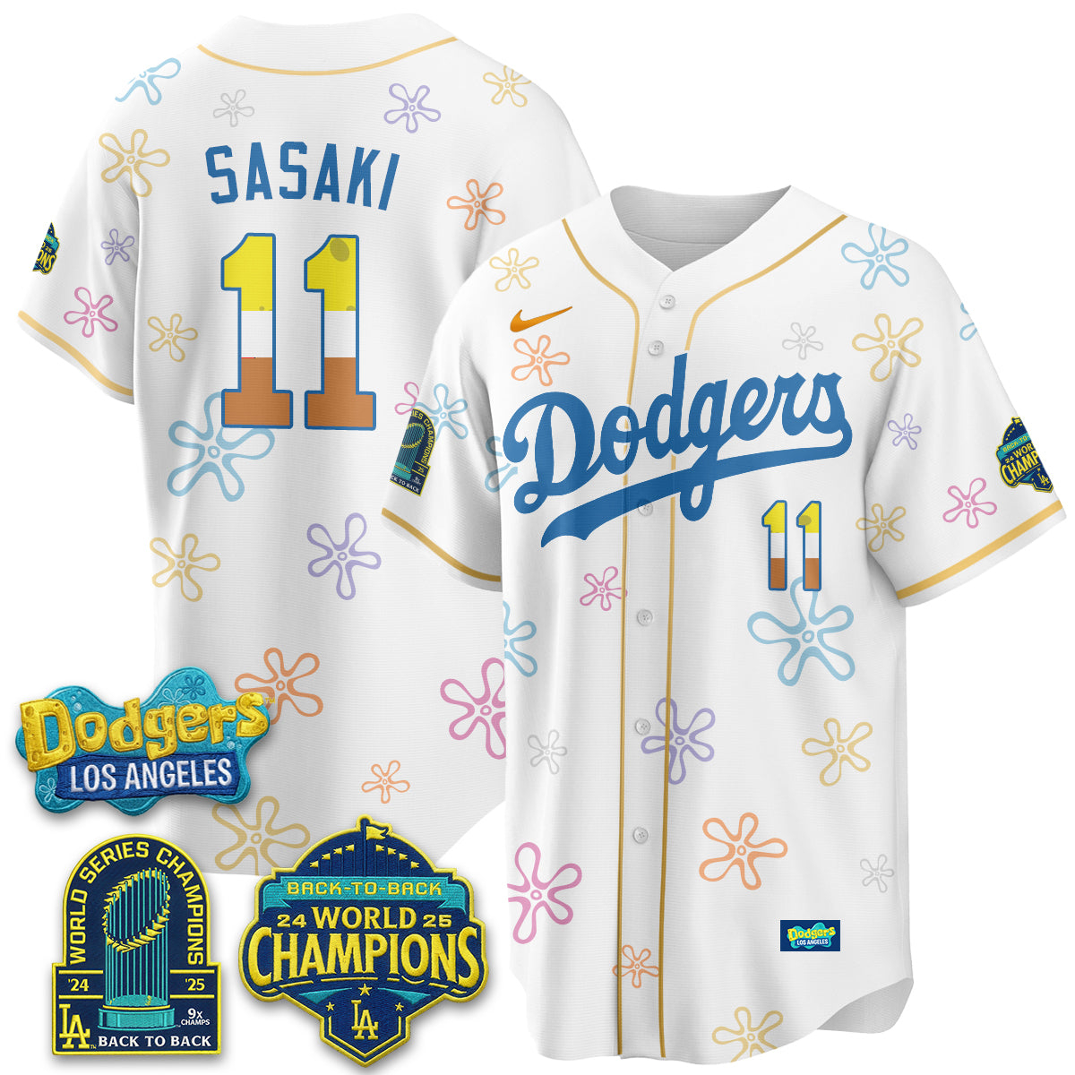 Los Angeles Dodgers x SBSP Vapor Jersey - Stitched
