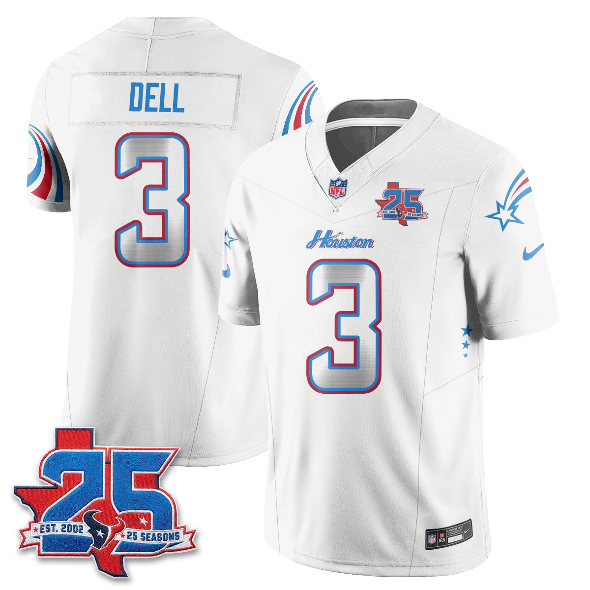 HOU Fan Gear Edition Vapor Jersey (2) - Stitched