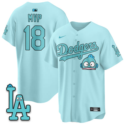 Los Angeles Dodgers x Hangyodon Edition Vapor Jersey- Stitched