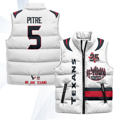 HOU "H-Town" Puffer Vest - Printed