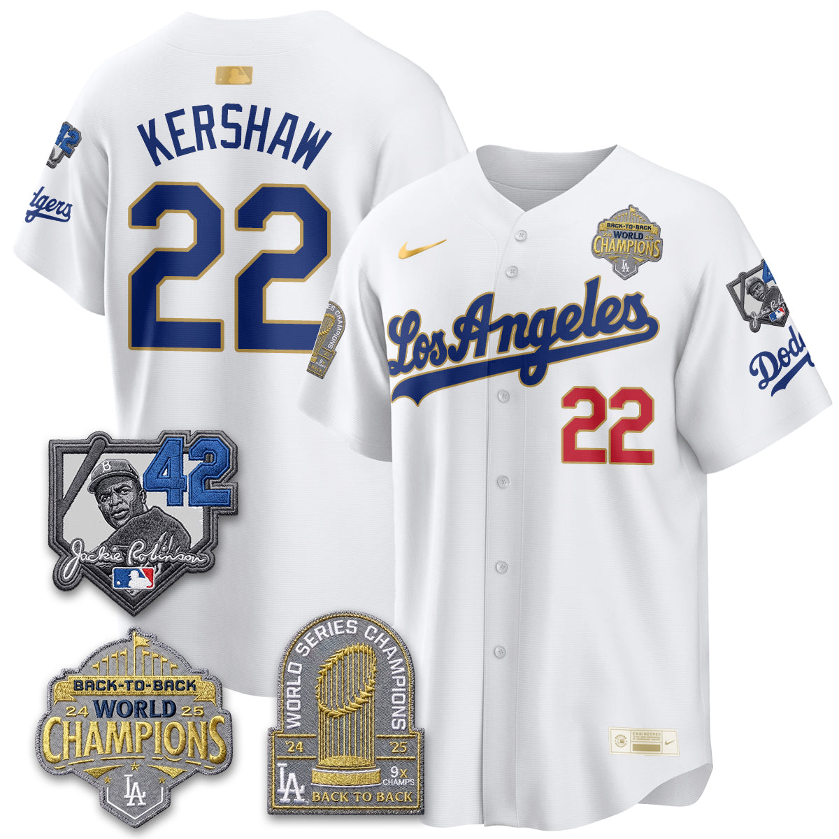 LAD 2026 New Era Gold Collection Vapor Limited Jersey - B2B Champs - All Stitched