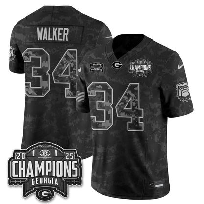 UGA 2026 Salute to Service Vapor Jersey - Stitched