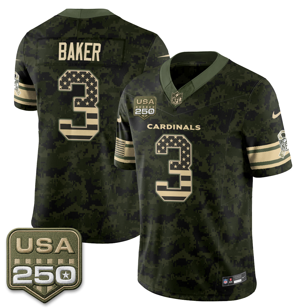 ARI 2026 Salute to Service Vapor Jersey - Stitched
