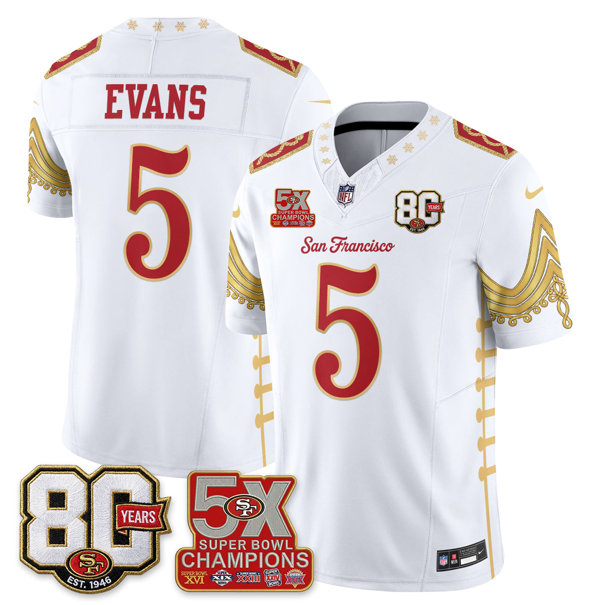 SF Xmas Nutcracker Edition Vapor Jersey - Stitched