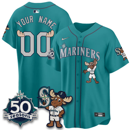 SEA Mascot Custom Jersey - All Stitched