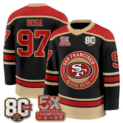 SF 4X Champs Hockey Jersey - Stitched