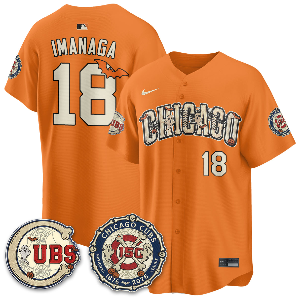 Chicago Cubs Halloween 2026 Vapor Limited Jersey - Stitched