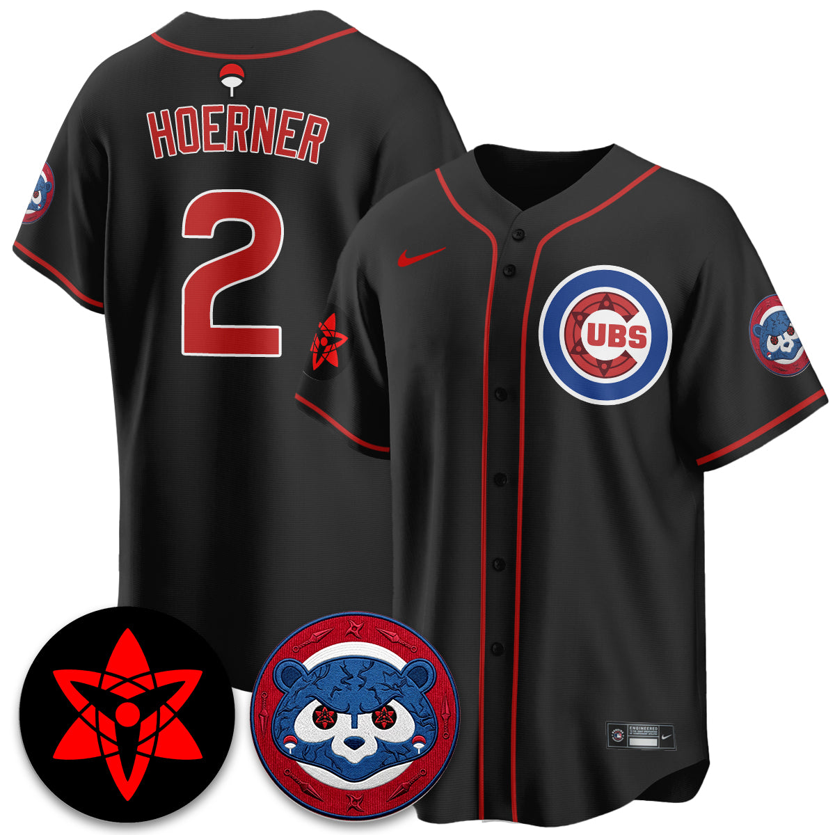 Chicago Cubs Uchiha Sasuke Vapor Limited Jersey - Stitched