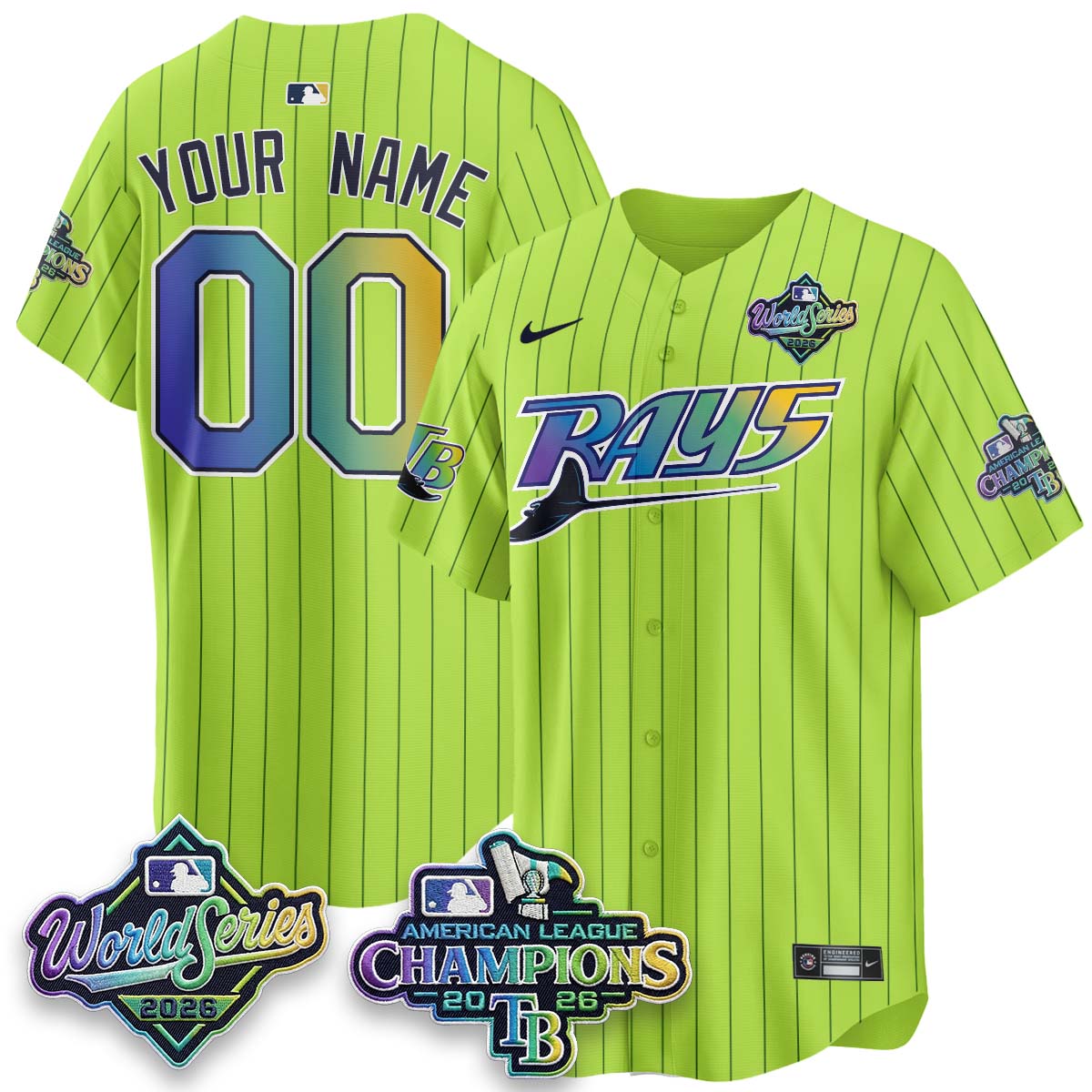 TB 2026 AL Champions Limited Custom Vapor Jersey - Stitched