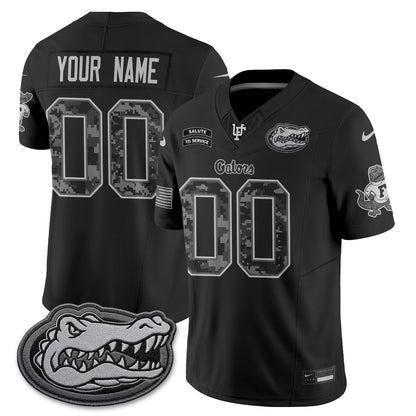UF 2026 Salute to Service Vapor Custom Jersey - Stitched