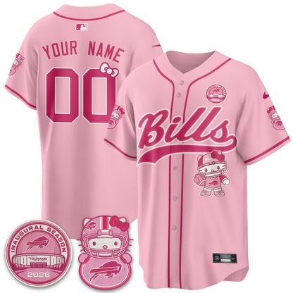 BUF x Meow  Vapor Custom Baseball Jersey - Stitched