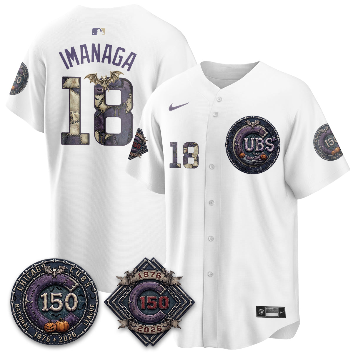 Chicago Cubs Nightmare Edition Vapor Limited Jersey - Printed
