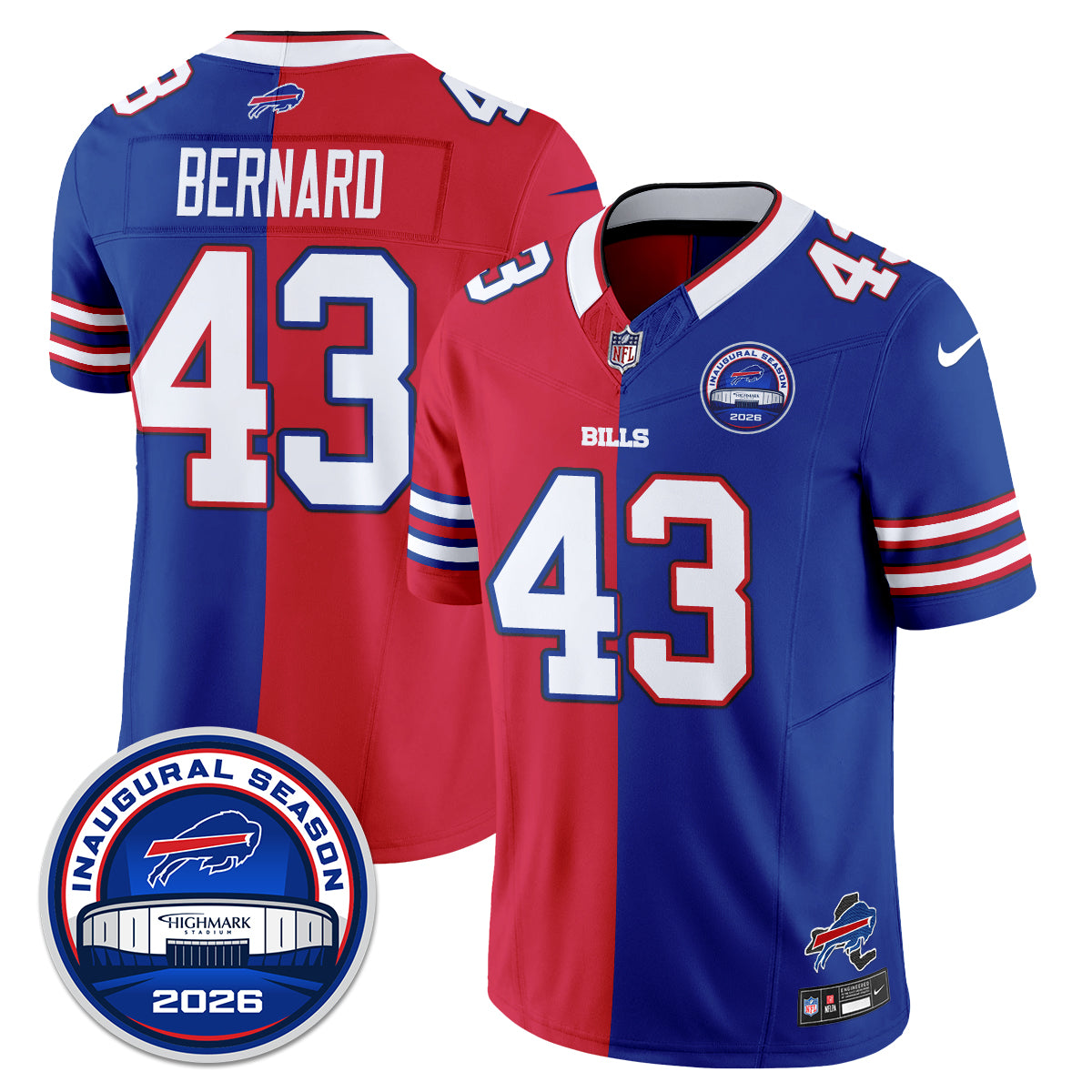 Buffalo Bills 2026 Split Edition Vapor Jersey - Stitched