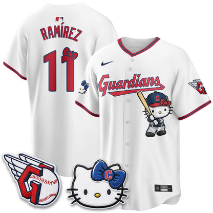 Cleveland Guardians x Meow KT Vapor Jersey - Stitched