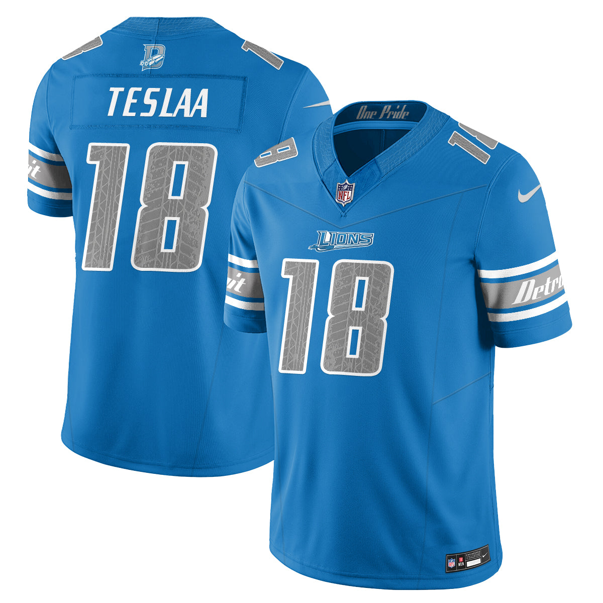 Detroit Lions Fangear Edition Vapor Jersey - Stitched