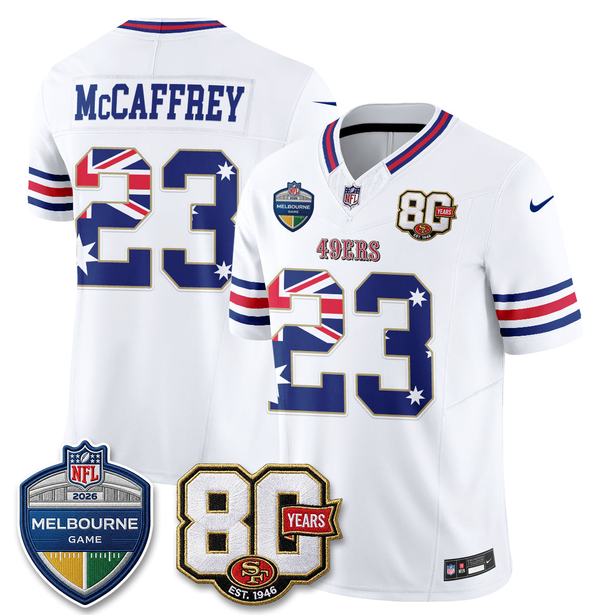 SF Melbourne Game 2026 Vapor Jersey - Stitched