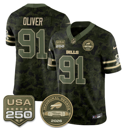 BUF 2026 Salute to Service Edition Vapor Jersey - Stitched