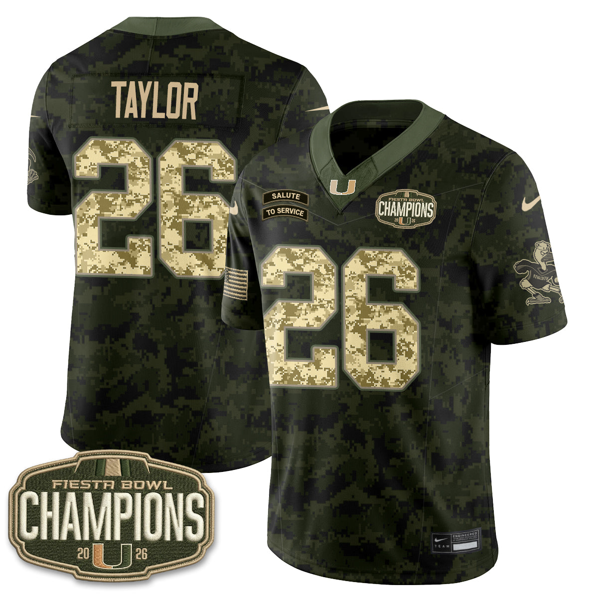 MIA 2026 Salute to Service Vapor Jersey - Stitched