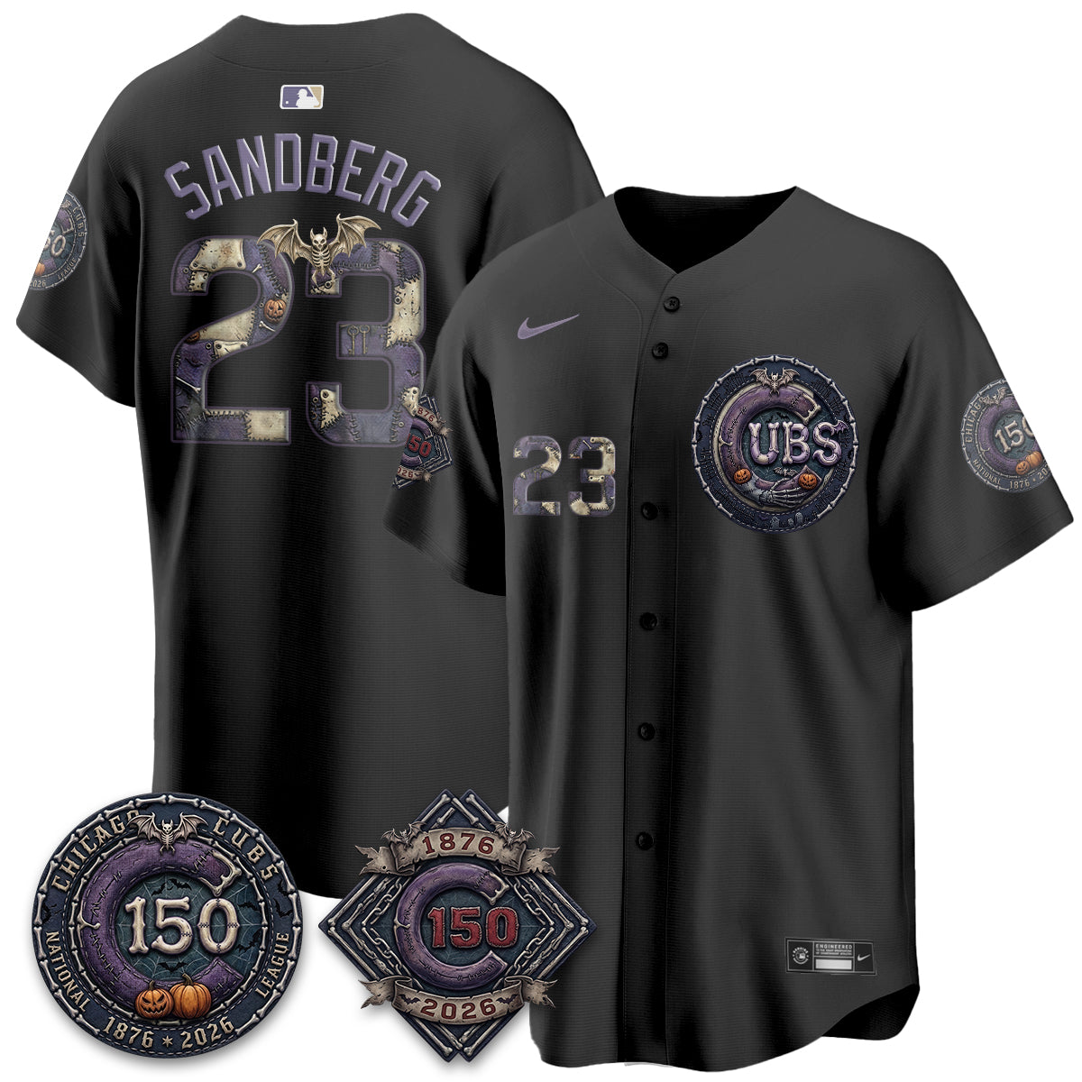 Chicago Cubs Nightmare Edition Vapor Limited Jersey - Printed
