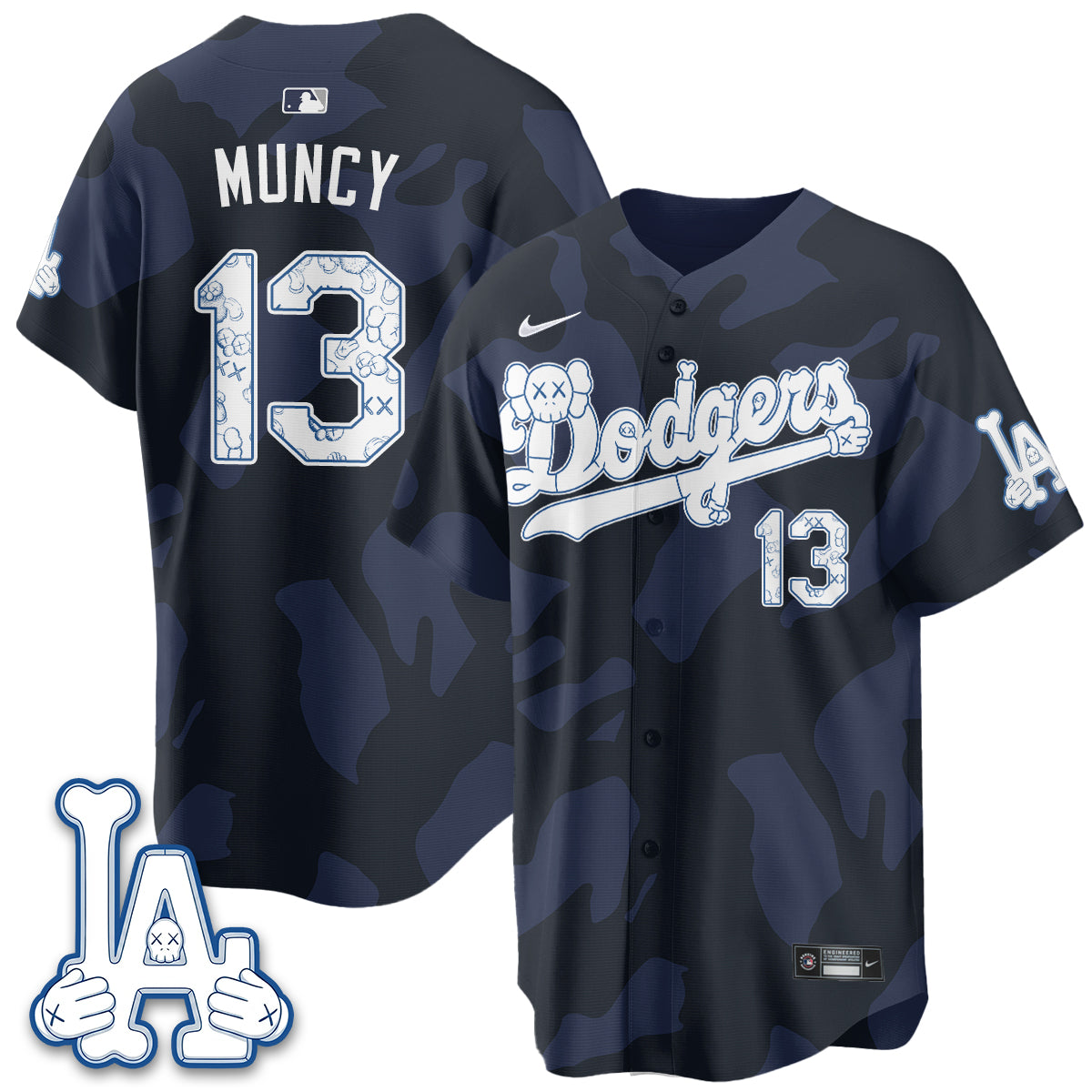 Los Angeles Dodgers x KAWS Edition Vapor Jersey V2- Stitched