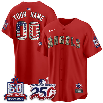 LAA 2026 Independence Day USA Vapor Custom Jersey - Stitched