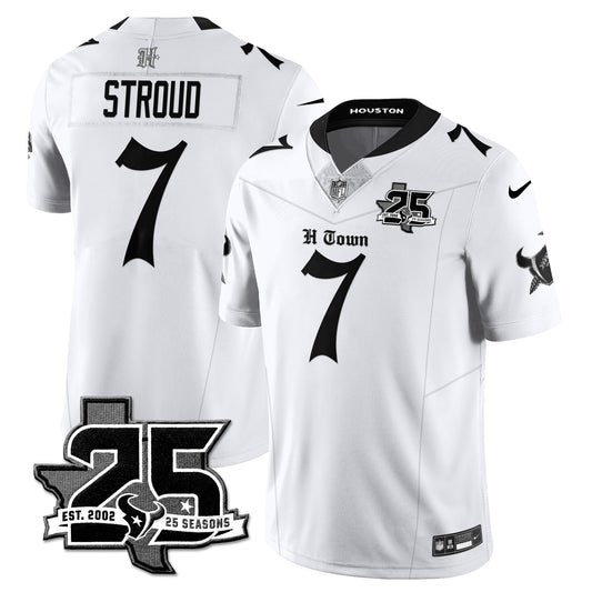 HOU 25th Seasons in 2026 Gothic Vapor Gold Edition Limited Jersey - All Stitched