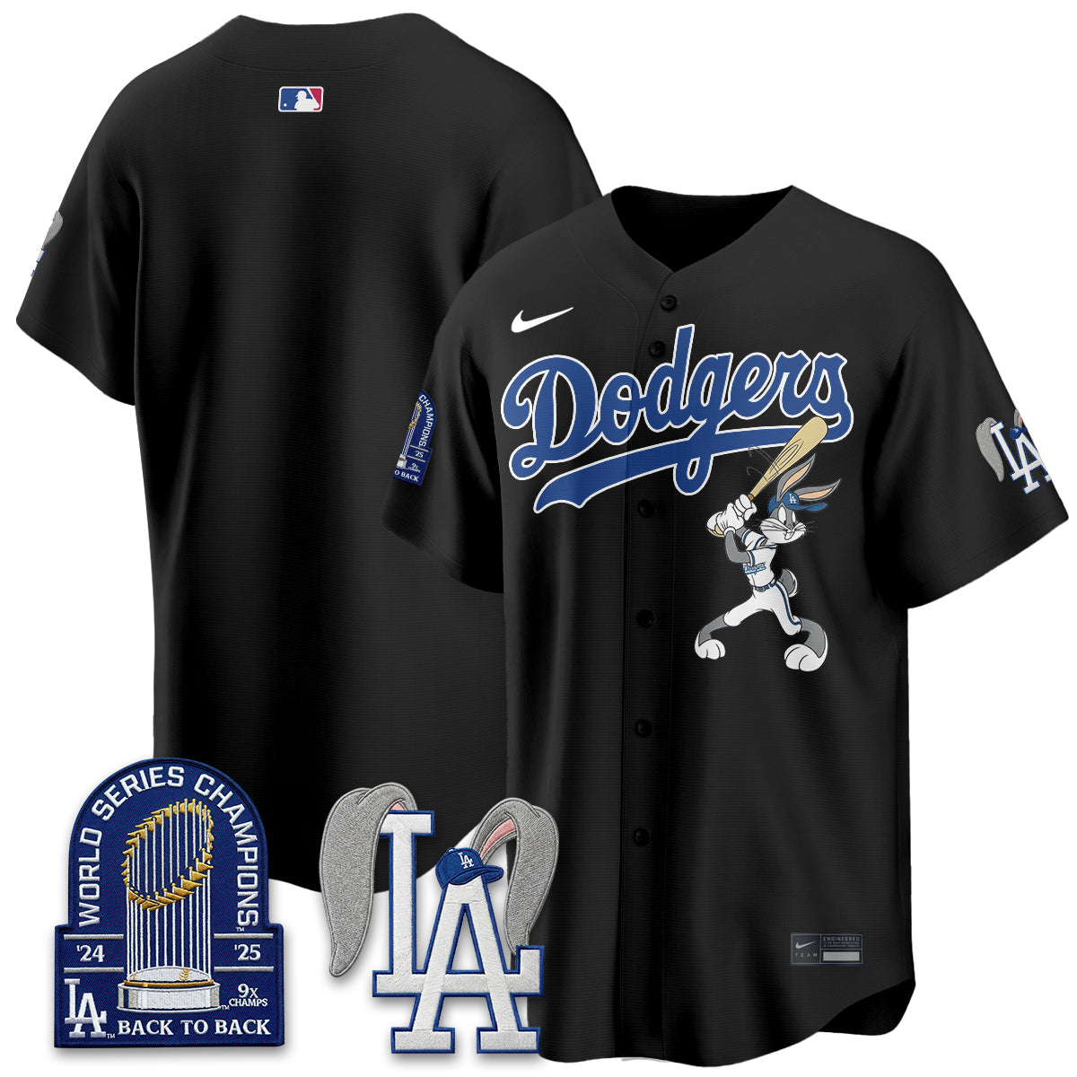 Los Angeles Dodgers Bunny Edition Vapor Jersey - Stitched