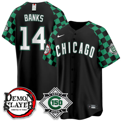 Chicago Cubs Demon Slayer Vapor Limited Jersey - Stitched