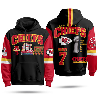 KC 4X Champs Gold Edition Fleece Hoodie - Printed