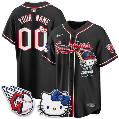 Cleveland Guardians x Meow KT Vapor Custom Jersey - Stitched