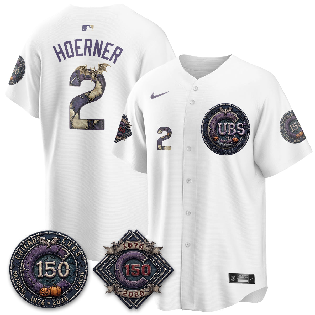 Chicago Cubs Nightmare Edition Vapor Limited Jersey - Printed