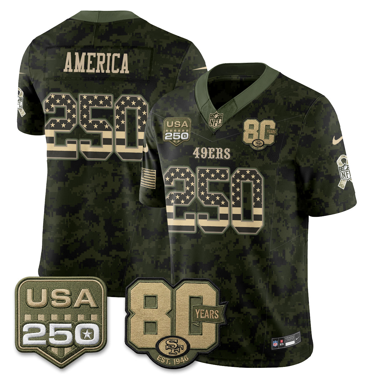 SF 2026 Salute to Service Edition Vapor Jersey - Stitched
