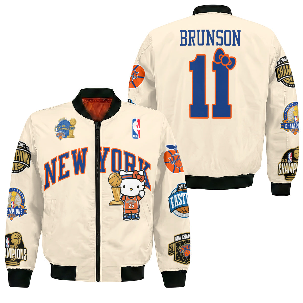 NYK 2026 NBA Finals Champions Limited Edition Bomber Jacket V3- Printed