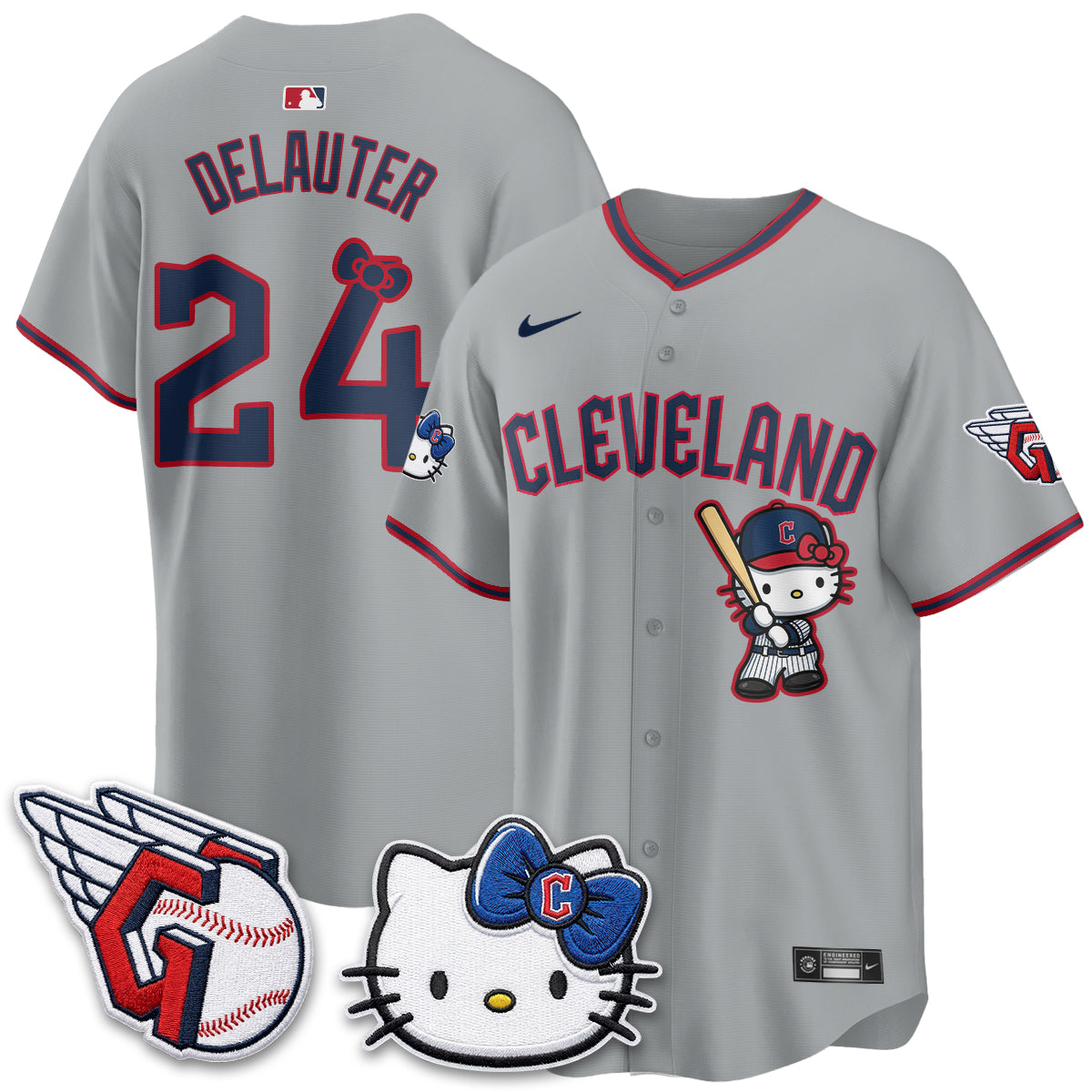 Cleveland Guardians x Meow KT Vapor Jersey - Stitched