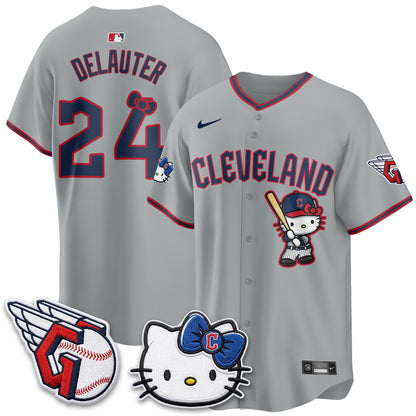 Cleveland Guardians x Meow KT Vapor Jersey - Stitched