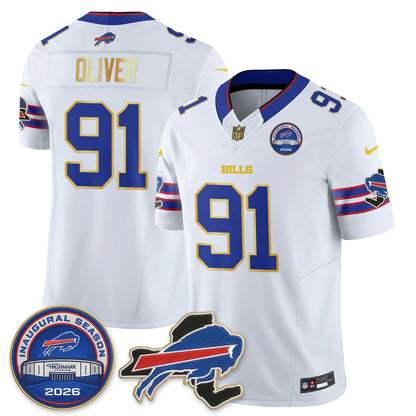 Buffalo Bills 2026 Gold Trim Edition Vapor Jersey - Stitched