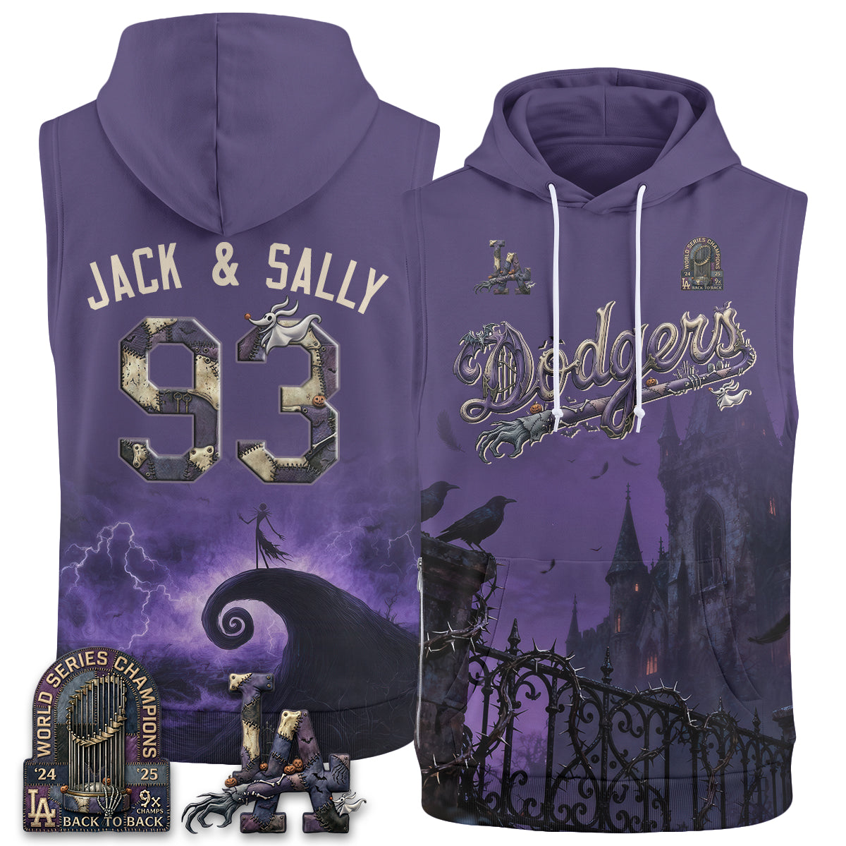 LAD Nightmare Edition Sleeveless Hoodie Tank Top - Printed